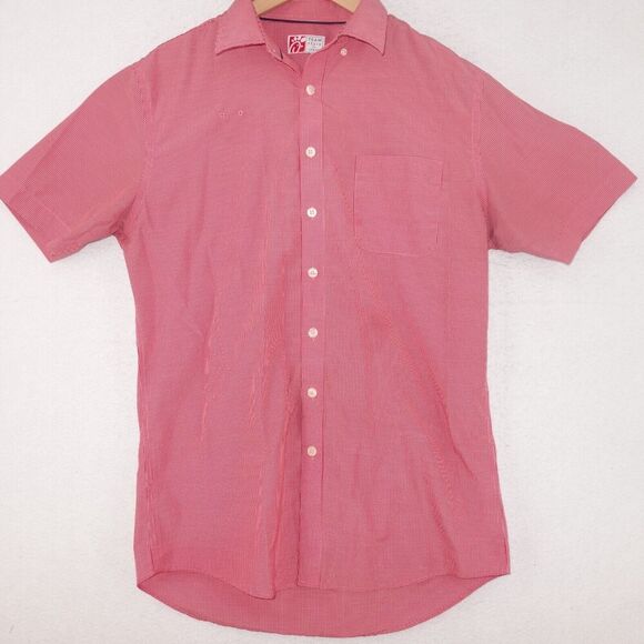 Chic fil A Employee Uniform Button Up Shirt Red Checkered Size Medium - Picture 1 of 6